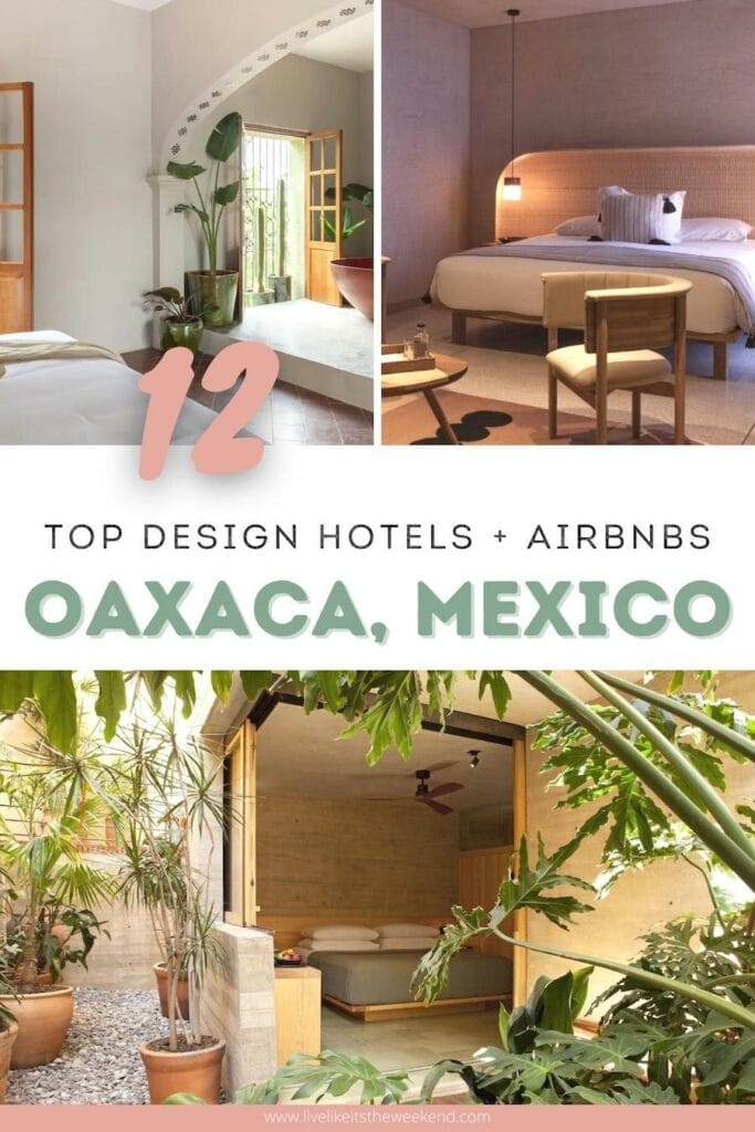 Where to stay in Oaxaca blog post pin cover