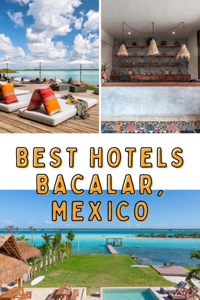 Best hotels in Bacalar blog post pin cover
