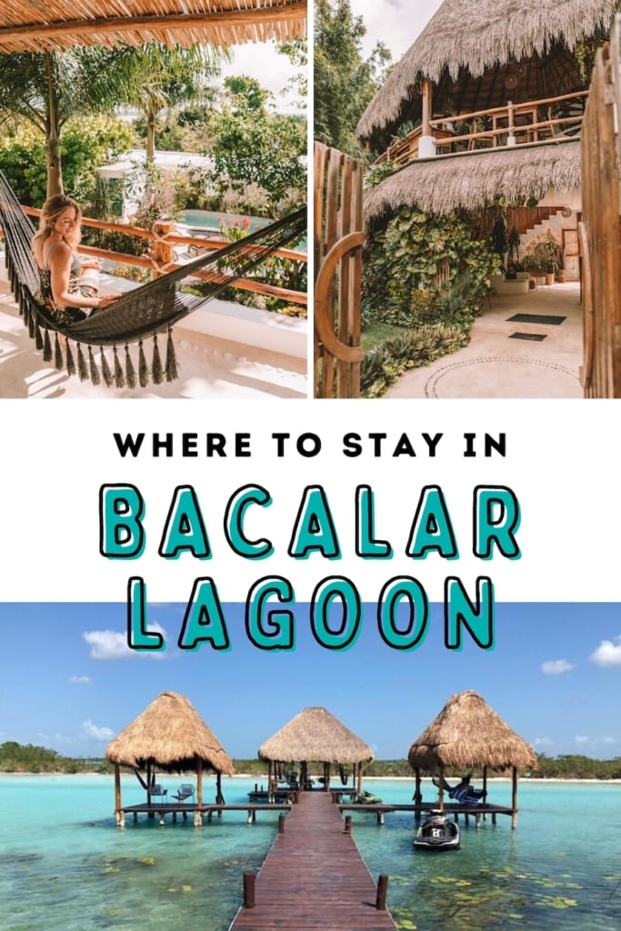 Best hotels in Bacalar blog post pin cover