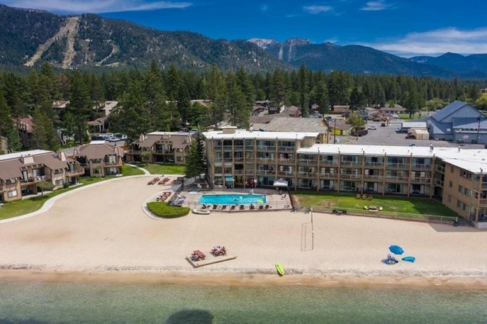 Aerial view of Tahoe Lakeshore Lodge and Spa
