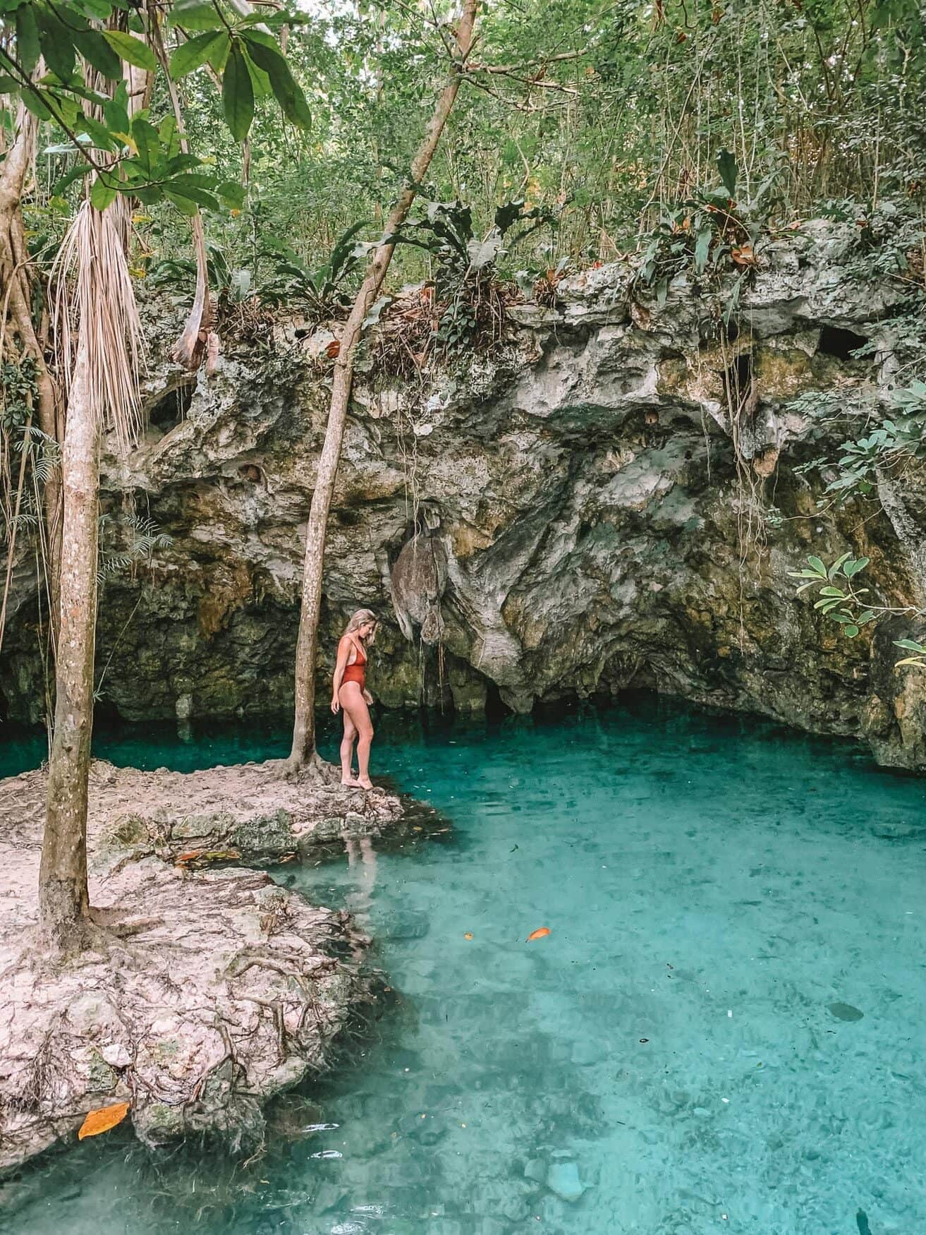 Michelle Halpern at the Gran Cenote