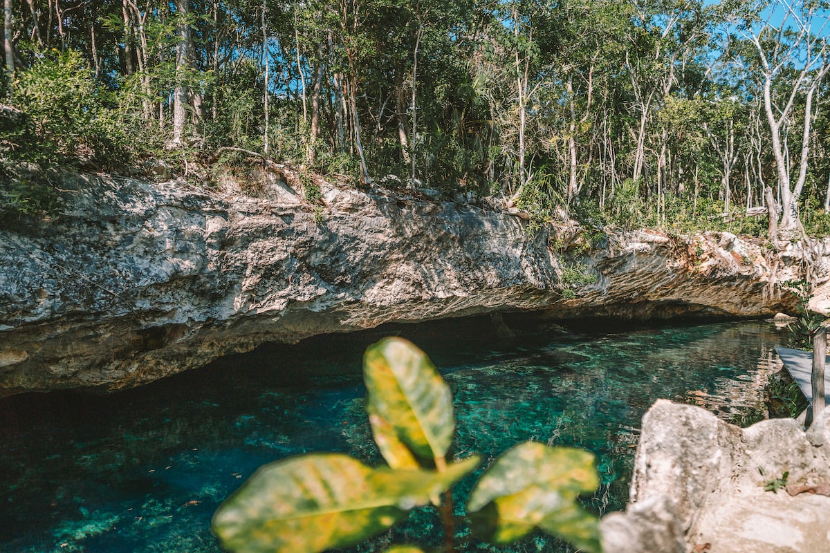 Lazy river style cenote at Casa Tortugas