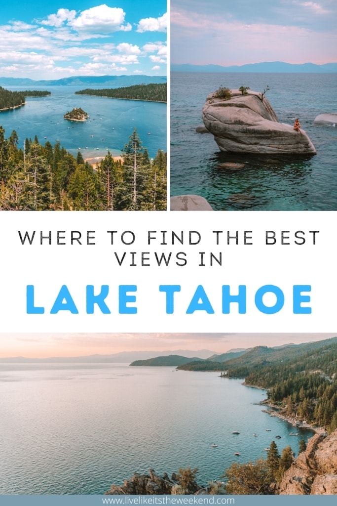 Best views in Lake Tahoe blog post pin cover