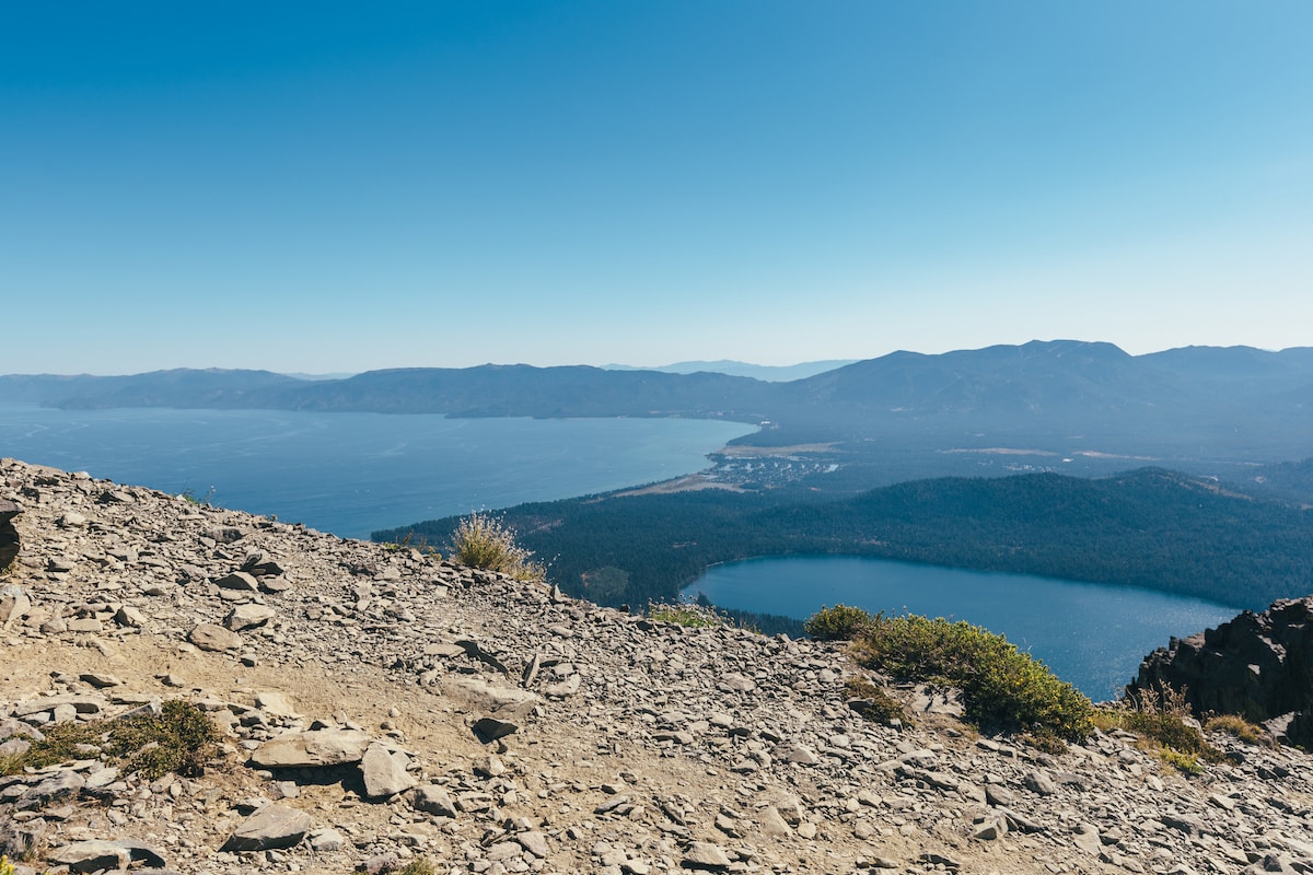 Views from Mt Tallac in Lake Tahoe