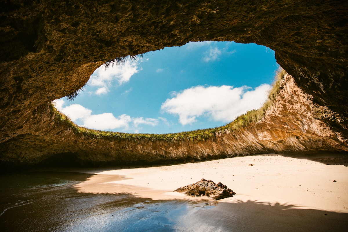 The hidden beach at Marietas Islands National Park