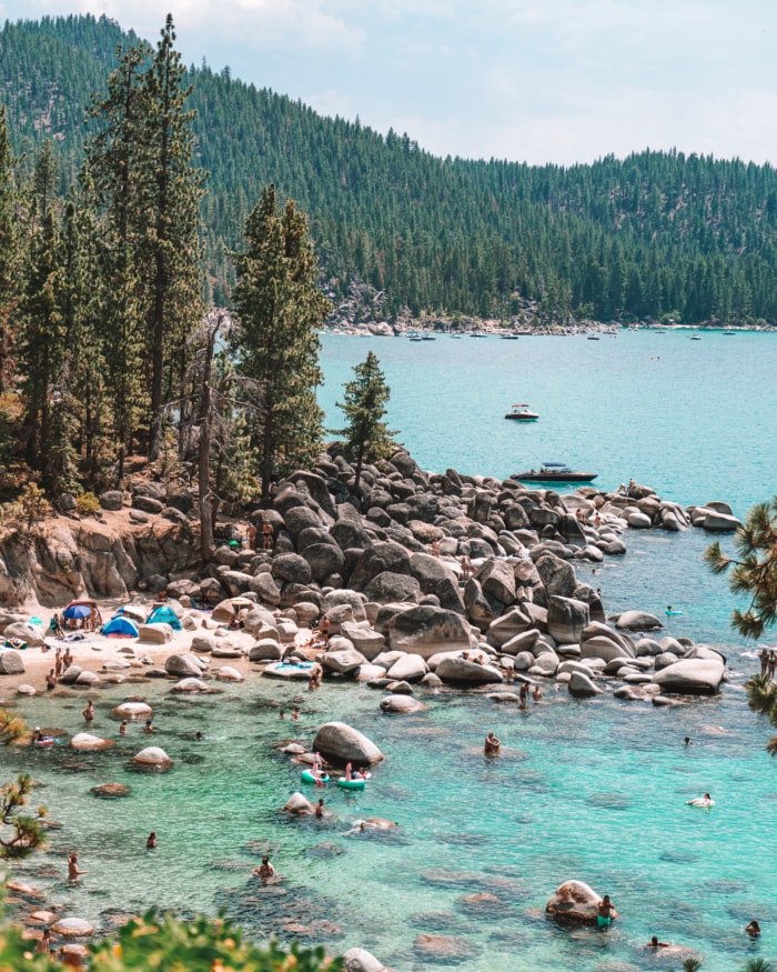 Secret Cove Beach in Lake Tahoe