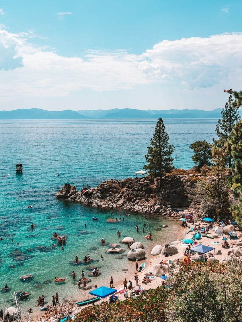 Secret Cove beach in Lake Tahoe