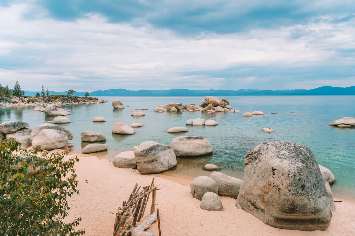 Fun boulders at Whale Beach, Lake Tahoe