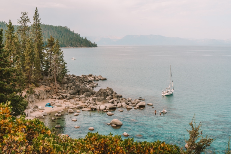 View of Secret Cove in Lake Tahoe, Nevada