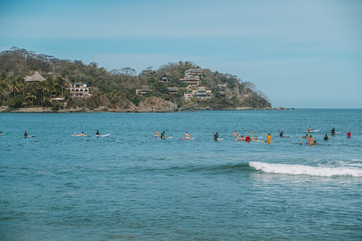 Surfers in Sayulita