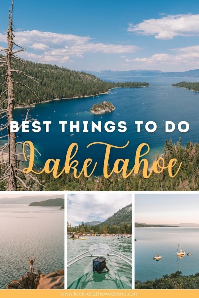 Best things to do in Lake Tahoe blog post pin cover