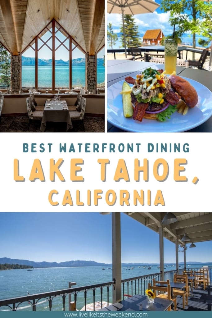 Best restaurants in Lake Tahoe with a view blog post pin cover