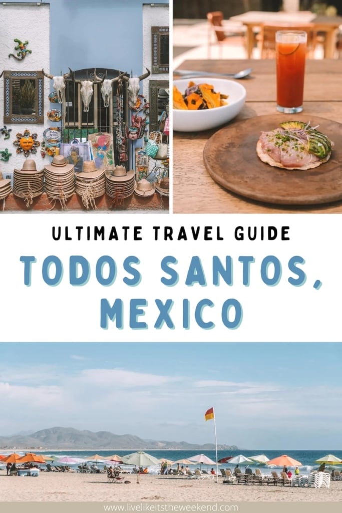 Pin cover for blog post on the best things to do in Todos Santos, Mexico 