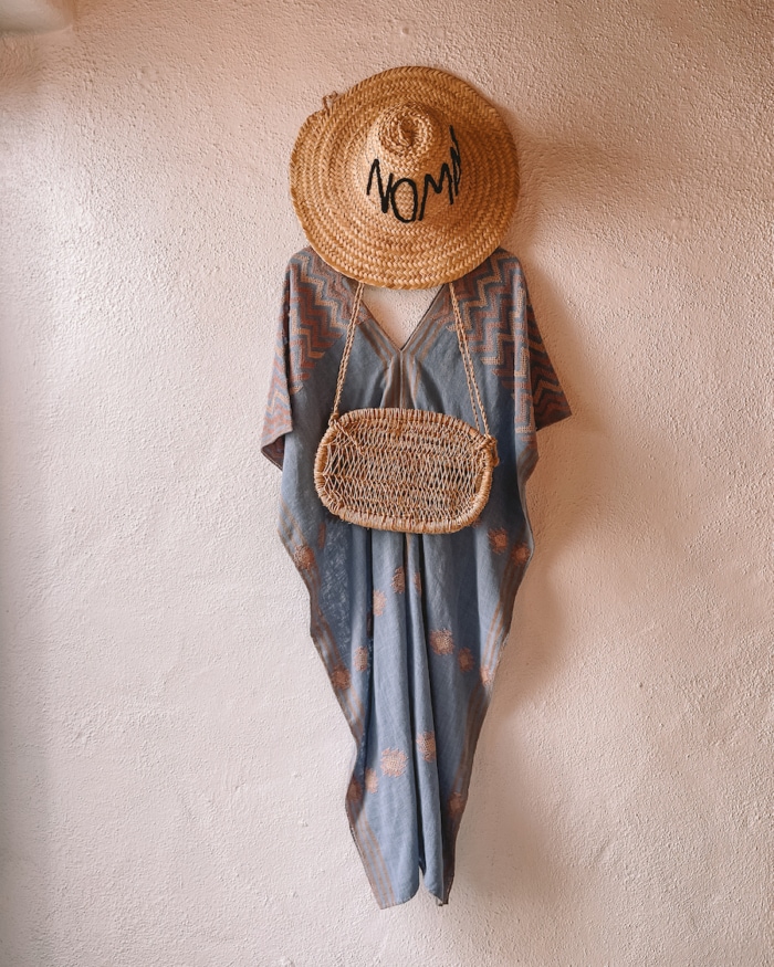 Outfit hanging in Nomad Chic store in Todos Santos