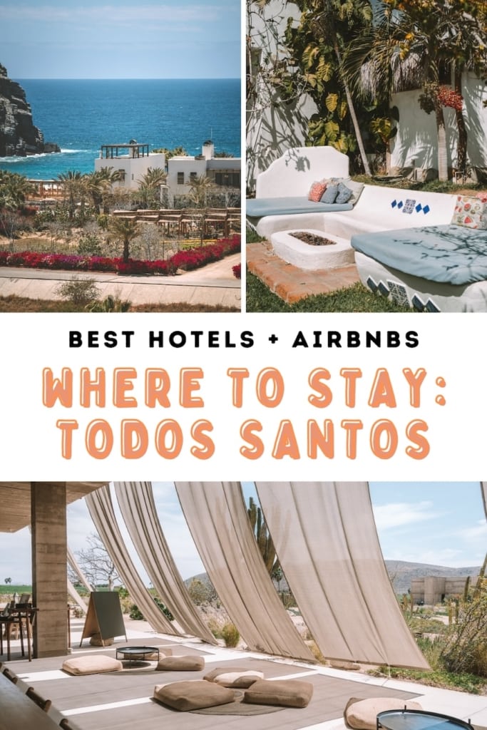 where to stay in Todos Santos, Mexico blog post pin cover