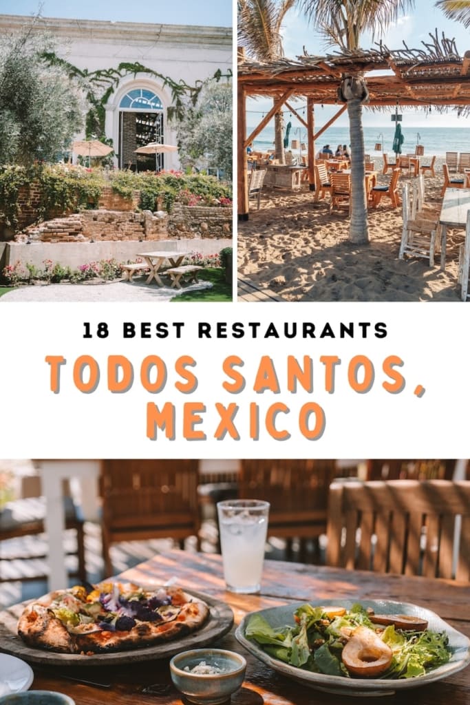 Pin cover for blog post: Best Restaurants in Todos Santos, Mexico