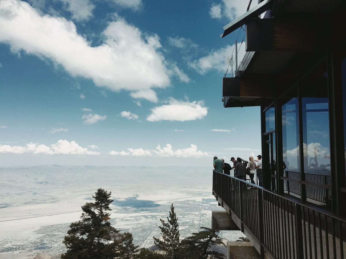 View overlooking Coachella Valley from the Palm Springs Aerial Tramway