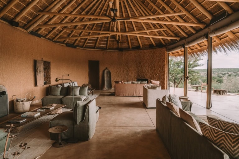 Zannier Omaanda's main lodge seating area