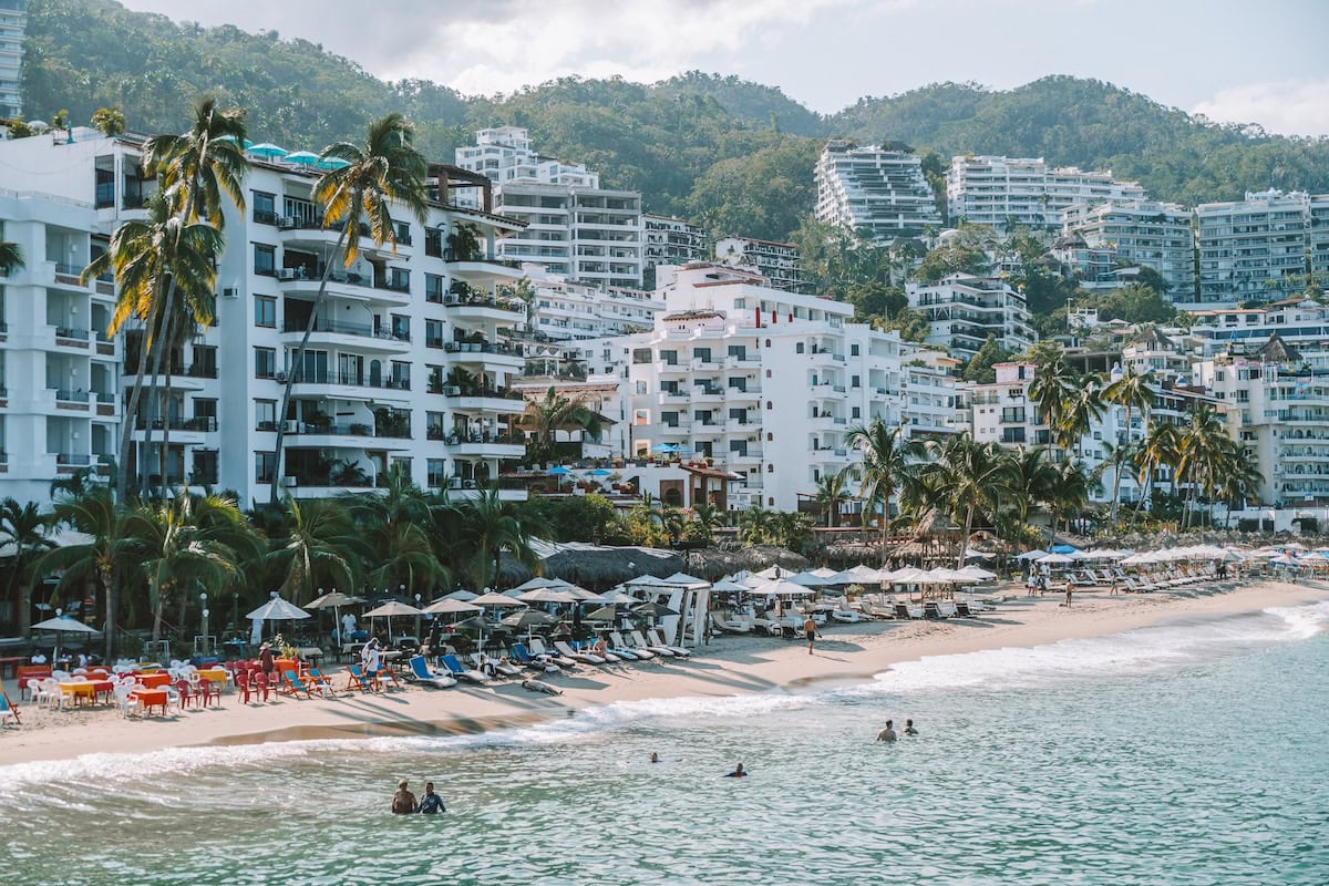 Zona Romantica View of Zona Romantica in Puerto Vallarta from the water
