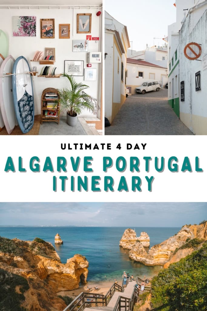 Ultimate Algarve itinerary Pinterest cover for Algarve Portugal Itinerary blog post