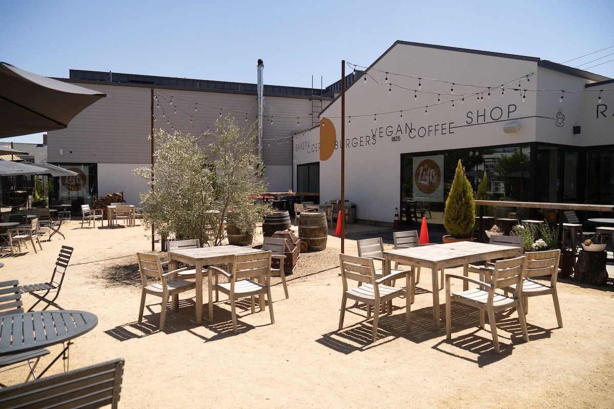 Paso Market Walk Exterior view of Paso Market Walk and all their outdoor seating on a sunny day