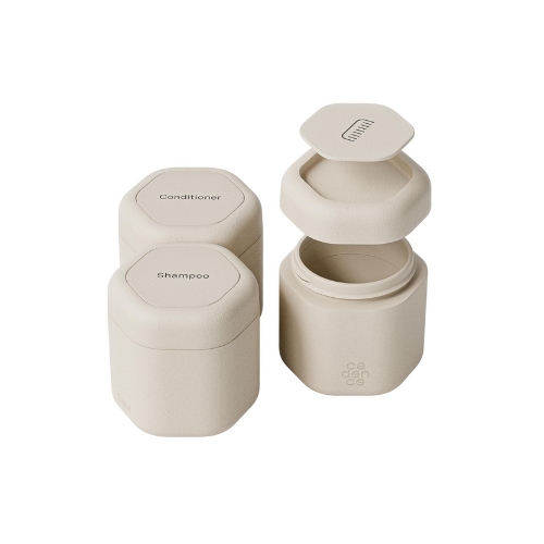 Small cadence travel containers