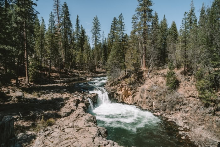 Lower Falls at McCloud Falls Lower Falls at McCloud Falls near Mount Shasta