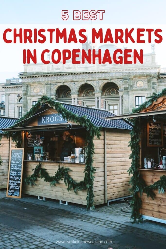 Pinterest cover for blog post on the best Copenhagen Christmas markets