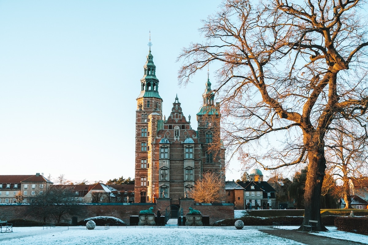 View of Rosenborg Castle View of Rosenborg Castle from the King's Garden on a snowy day