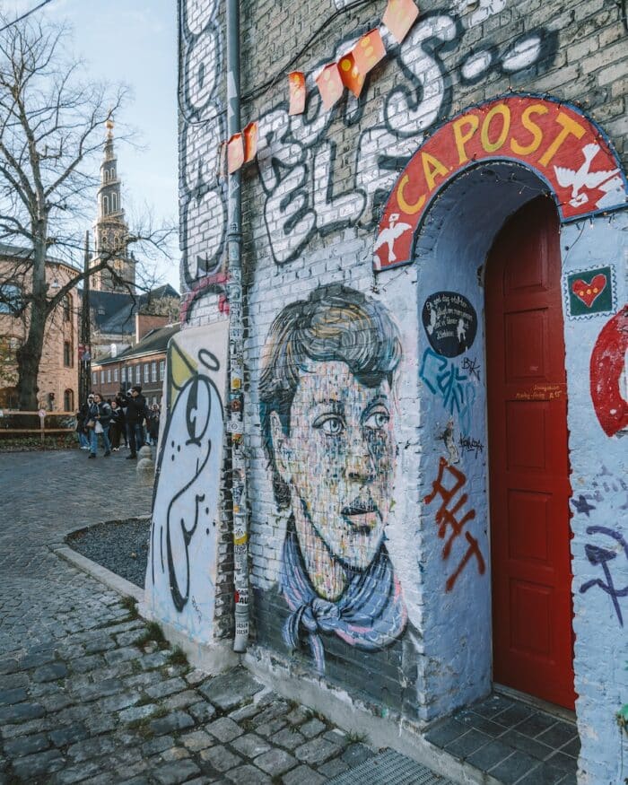 Street mural in Freetown Christiania Street mural in Freetown Christiania