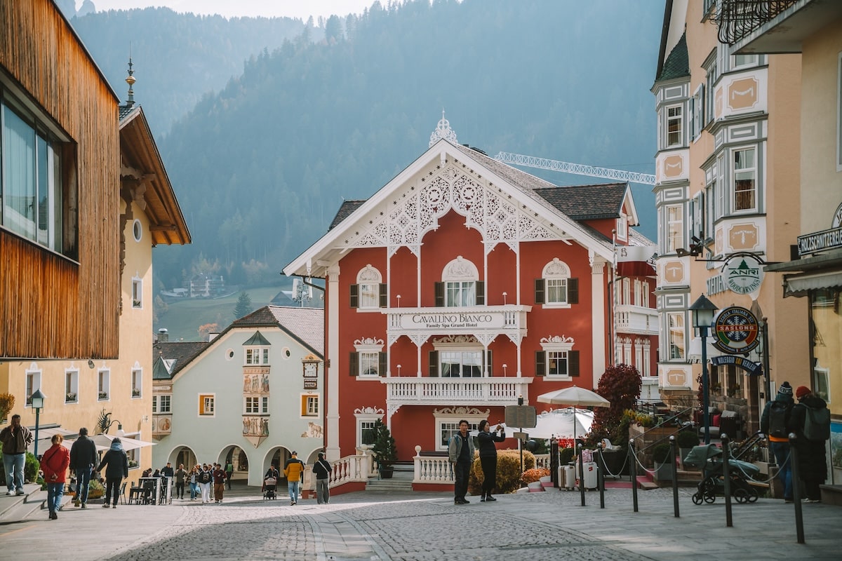 Town of Ortisei in Italy Town of Ortisei in Italy