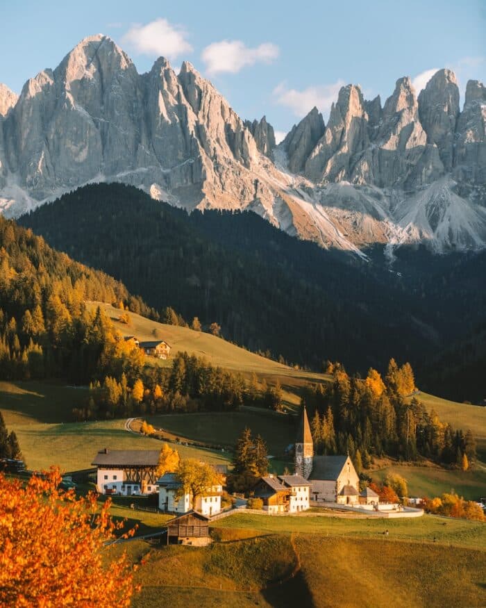 Autumn scene at Val di Funes Autumn scene at Val di Funes | Where to Visit in the Dolomites
