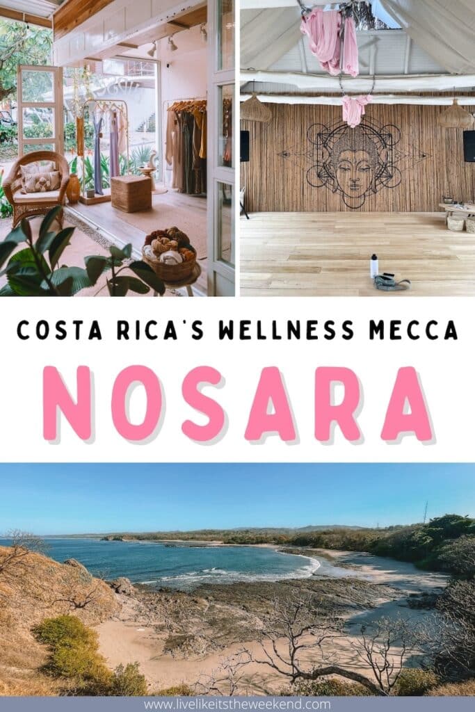 Nosara Costa Rica guide Nosara, Costa Rica blog post pinterest cover