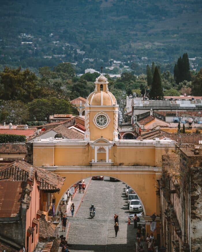 Santa Catalina Arch from above View of the Santa Catalina Arch from above