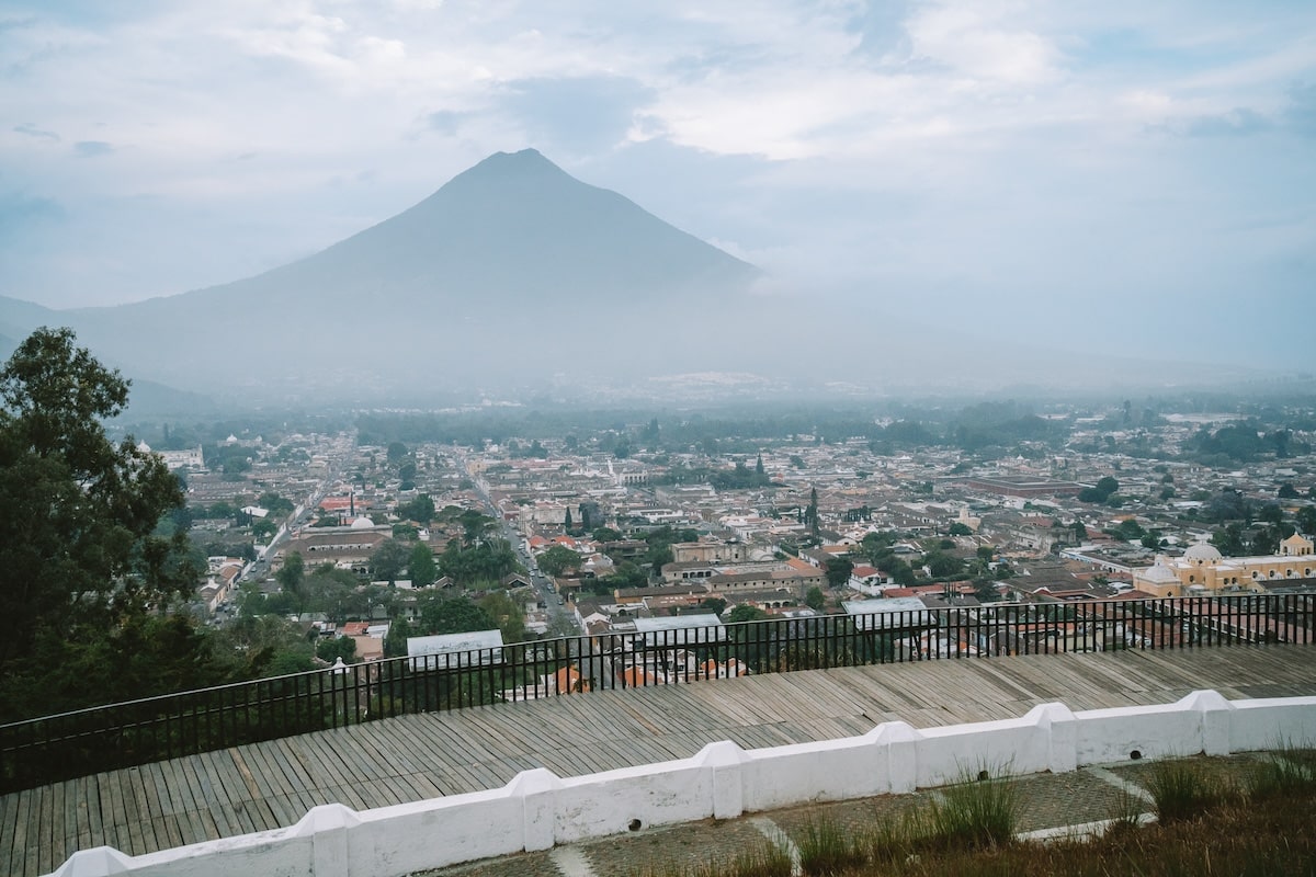 Overcast day at Cerro de la Cruz Overcast day at Cerro de la Cruz in Antigua, Guatemala