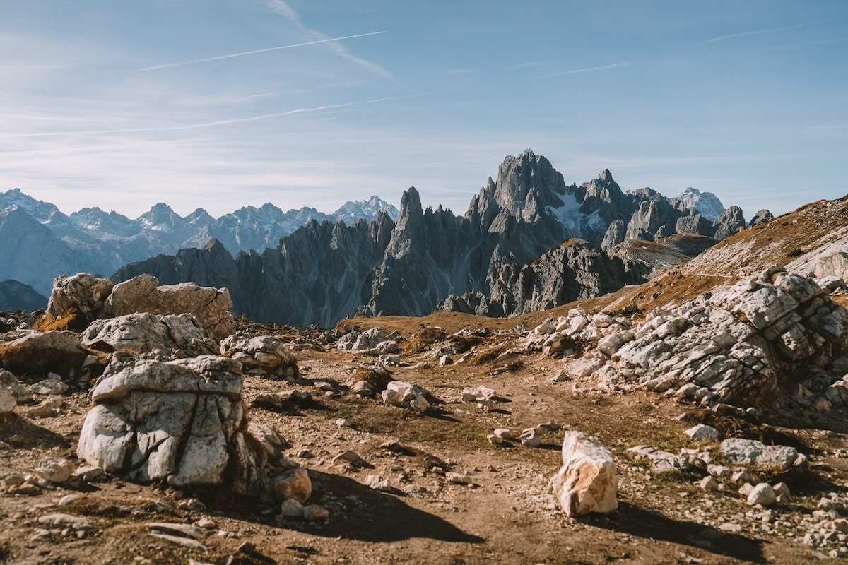 Tre Cime di Lavaredo Distant view of peaks at Tre Cime di Lavaredo | What to Do in The Dolomites