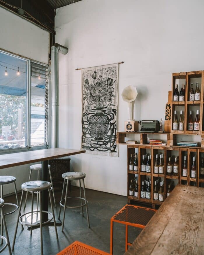 Municipal Winemakers tasting room Interior of Municipal Winemakers tasting room in Santa Barbara