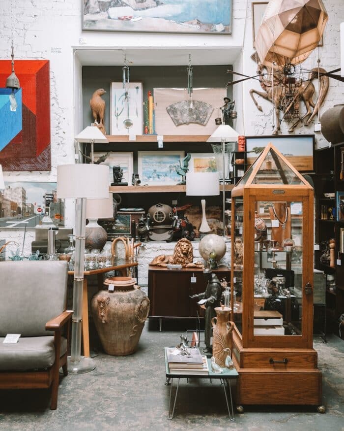 antiques in The Blue Door antiques in The Blue Door