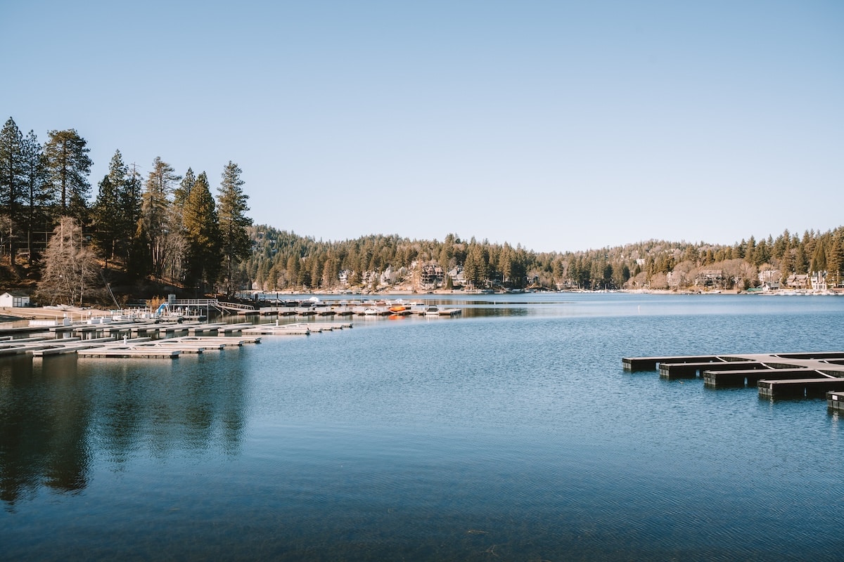 Lake Arrowhead Crisp day on Lake Arrowhead with blue skies