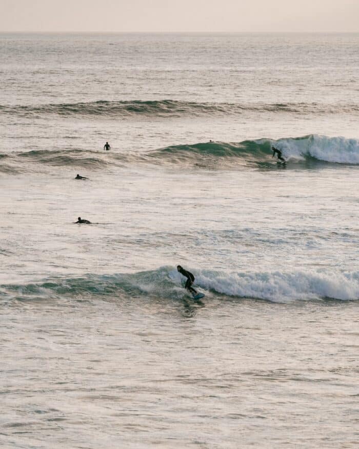 Swami's Surf Break Surfer on the waves at Swami's Surf Break | Things to Do in Encinitas