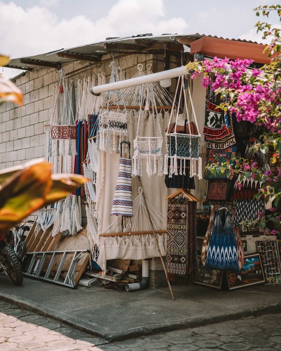 Artisan market Artisan market in Panajachel in Lake Atitlan