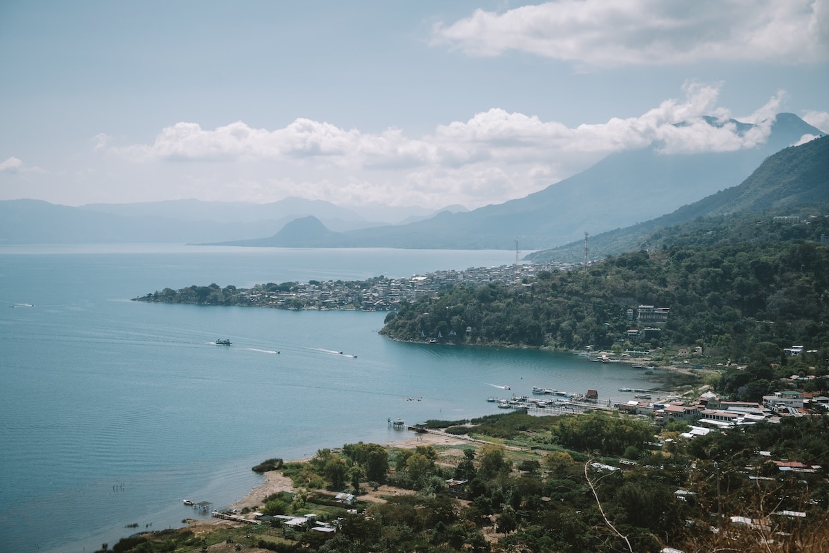 Mirador Kaqasiiwaan viewpoint View of Lake Atitlan from the Mirador Kaqasiiwaan viewpoint