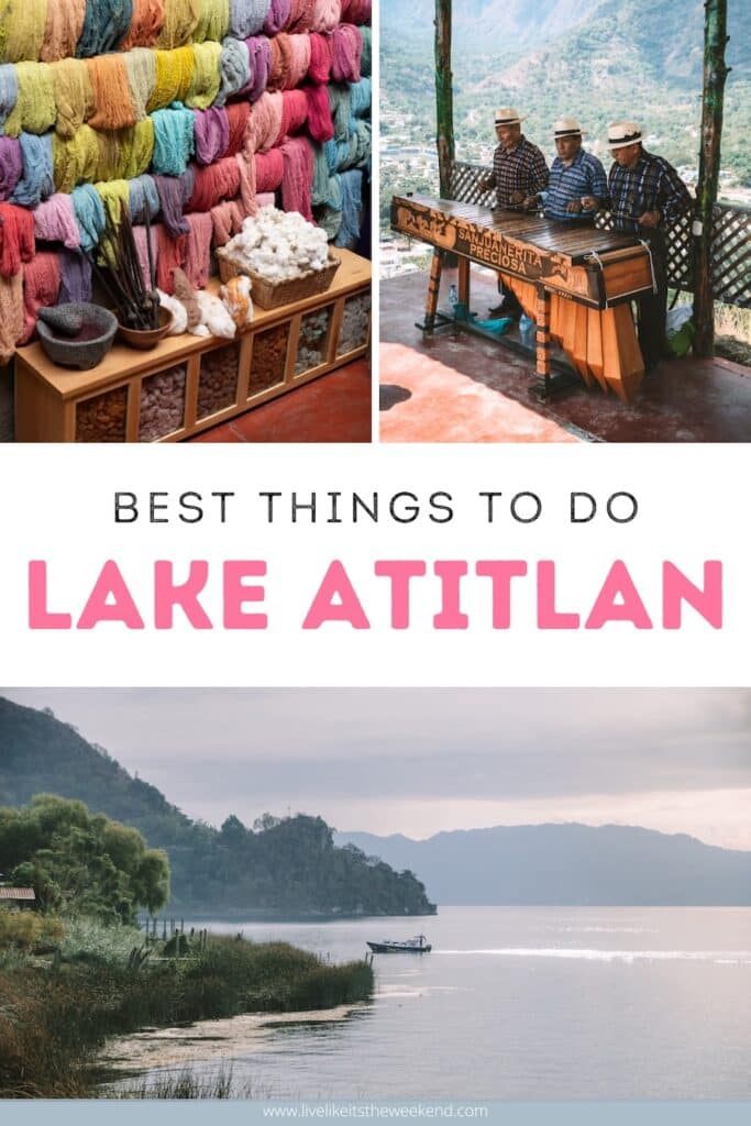 Lake Atitlan guide Pinterest cover for Lake Atitlan guide