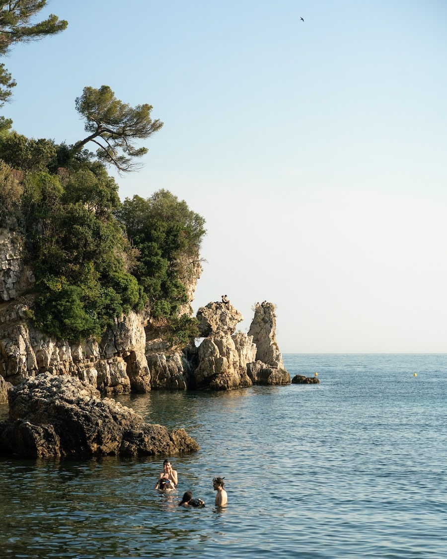 Rocky cove in Bay of Billionaires, Rocky cove in Bay of Billionaires, Cap d'Antibes
