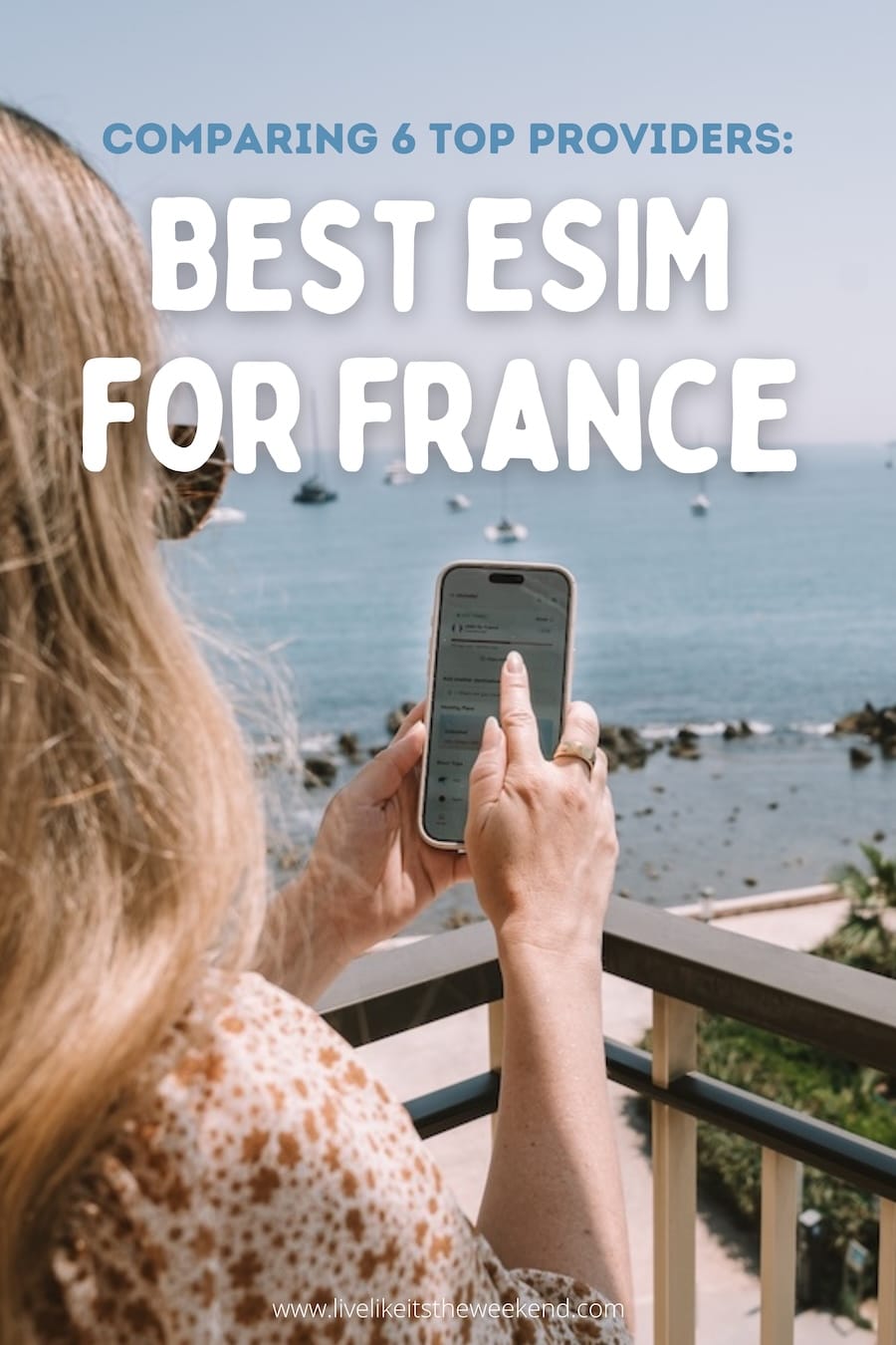 best eSIMs for France Pinterest cover for blog post on the best eSIMs for France
