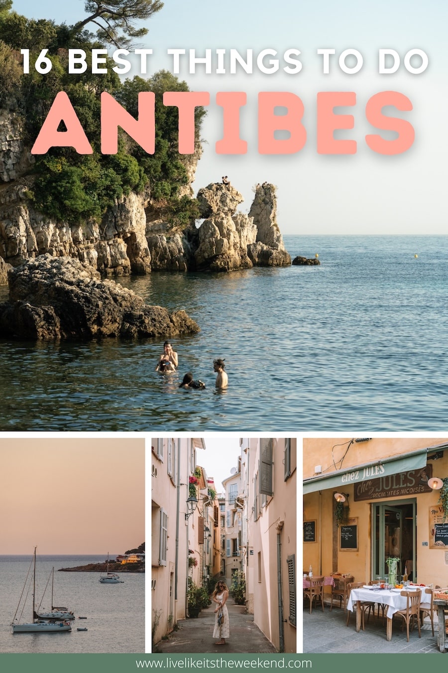 best things to do in Antibes Pinterest cover for blog post on the best things to do in Antibes, France