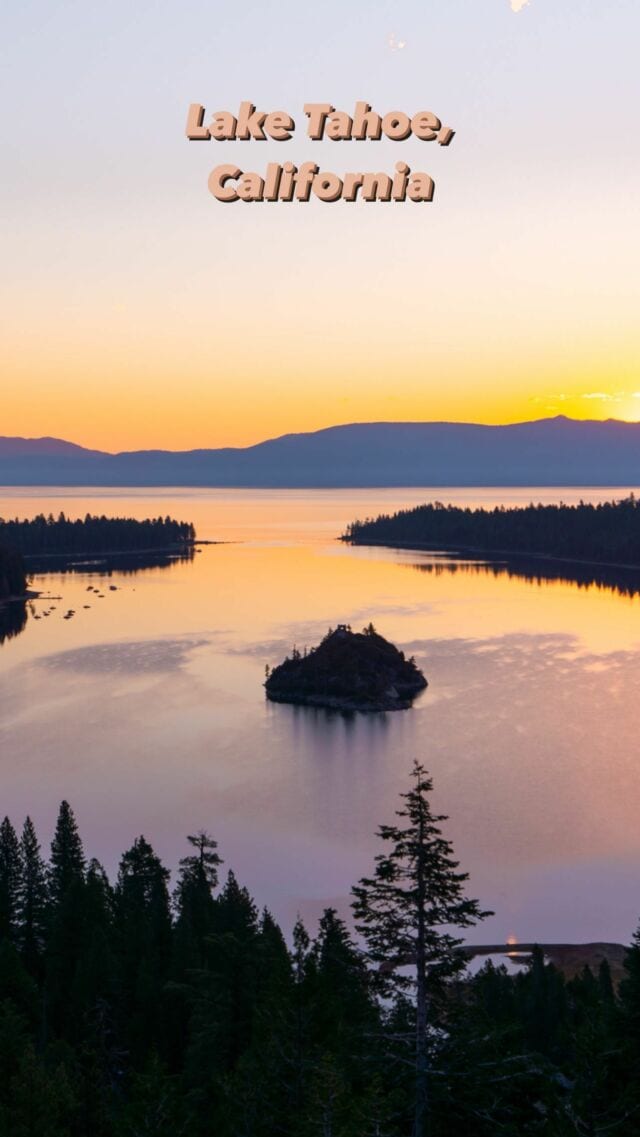 Save this for next time you’re chasing sunrises in Lake Tahoe 🌅📍Emerald Bay 

#emeraldbay #laketahoe #laketahoecalifornia #sunrisereels #californiatravel