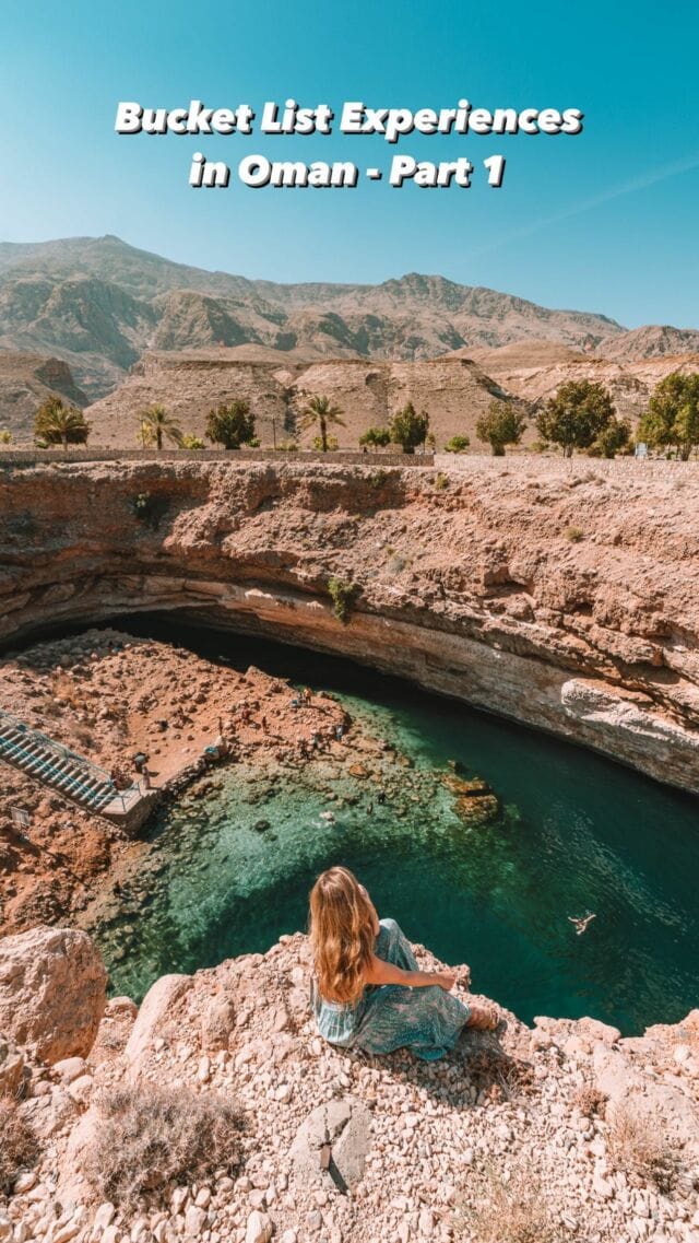 Experiences you can’t miss in Oman—part 1! [Save this post for later!] 🇴🇲 

Which one of these would be # 1 on your list?

There were too many to include in one video, so part 2 coming soon 😁

#oman #bucketlistadventures #middleeasttravel #visitoman #bimmahsinkhole #sultanqaboosgrandmosque #daymaniyatislands #wahibasands #1000nightscamp #travelwomen #travelreels