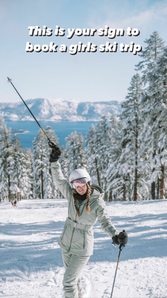 This is your sign to book a ski trip with your girlfriends to Lake Tahoe, California! ⛷️❄️🎿🏔️ 

Finally fulfilled my ski montage dreams thanks to @northstar_california @skiheavenly 🫶🏼 Two incredible ski resorts on opposite ends of the lake that both have their own unique feel.

PSA for my fellow skiers/snowboarders, both mountains recently got lift upgrades to reduce wait times and increase uphill capacity 👏🏻

@visitcalifornia #VisitCaliforniaPartner 

#skigirls #skitrip #laketahoewinter #skicalifornia #heavenlyskiresort #northstarcalifornia #californiawinter #girlstrip #winterdestination #skivacation