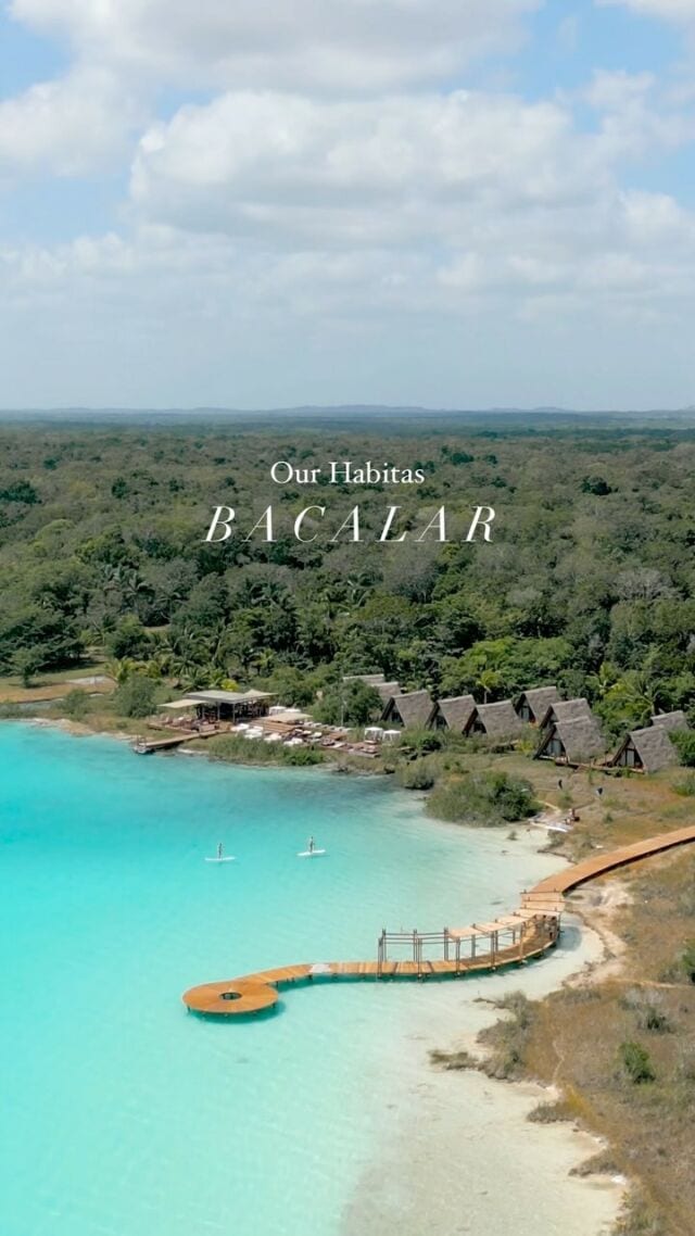 Save this bucket list hotel for your next trip to Mexico! This is @habitasbacalar, located 2.5 hours south of Tulum in Quintana Roo. 

I first came to Bacalar about 4 years ago, but our trip was unfortunately timed after a bad storm when the sediment in the water had risen and changed the color of the lagoon a bit darker. Ever since then, I’ve been dying to come back and see Bacalar Lagoon in all its glory! This time around did not disappoint 😍

@our_habitas is the perfect place to base yourself here for a peaceful escape. 

Currently sharing more from this stay on stories, so come follow along @livelikeitsthewknd!